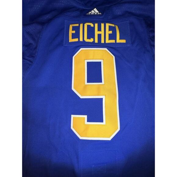 Adidas Jack Eichel Buffalo Sabres Jersey Blue Primegreen H56838 Size 56 $230 - Picture 3 of 13